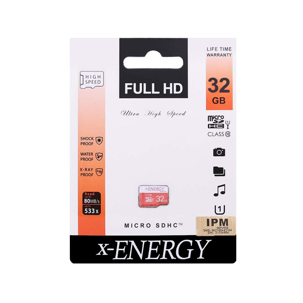 x_ENERGY IPM U3 Class 10 80MBps microSDXC With Adapter - 64GB